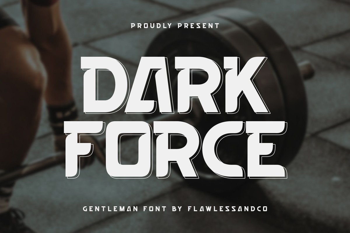 Шрифт Dark Force
