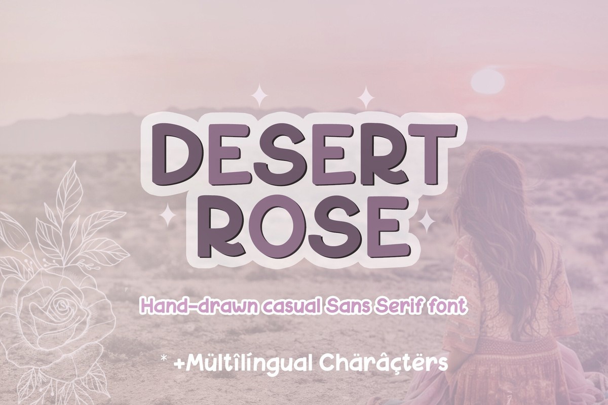 Шрифт Desert Rose
