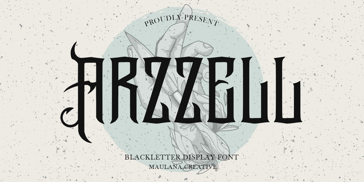 Шрифт Arzzell