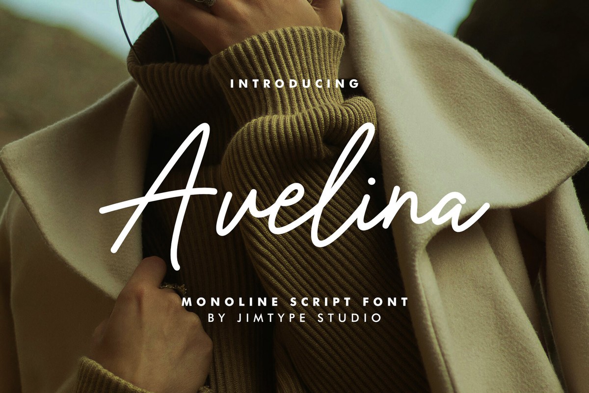 Шрифт Avelina Script