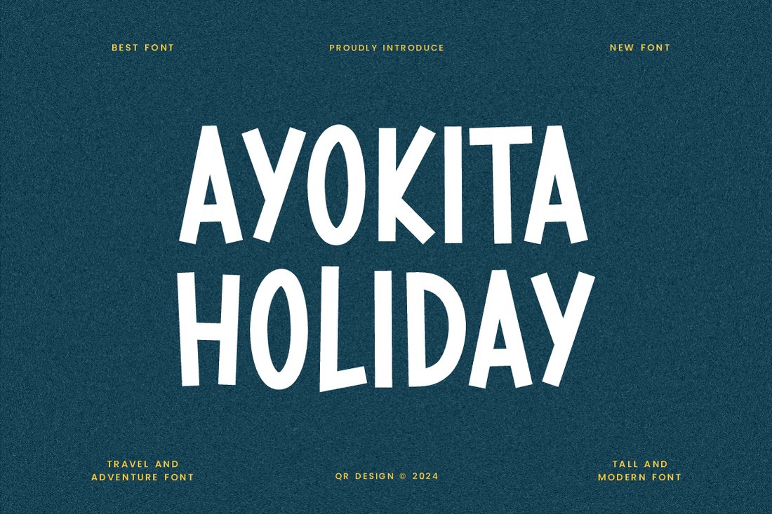 Шрифт Ayokita Holiday