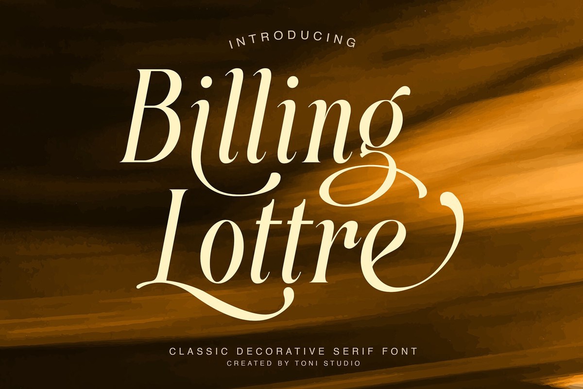 Шрифт Billing Lottre