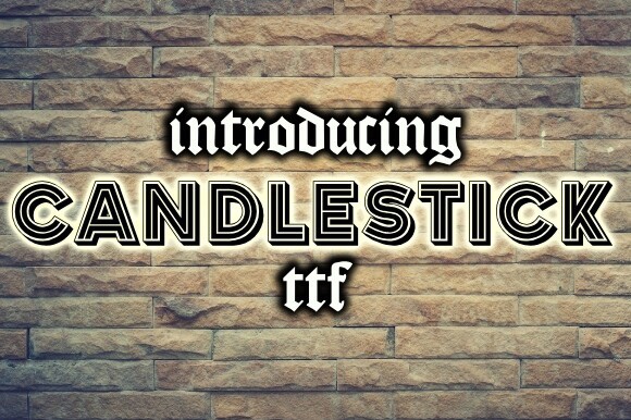 Шрифт Candlestick